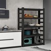 ORRD 87"H 5-Layer Heavy-Duty Metal Rack | Adjustable | Black | Assembly Needed | 47"W x 23.6"D - 2 of 4