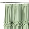 LunaLulinlk Ruffle Vintage Shower Curtain Boho Farmhouse Shower Curtain - 2 of 4