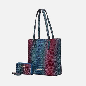 MKF Collection Piper Gradient Rainbow Women’s Tote Bag with Matching Wallet by Mia K - 1 of 4