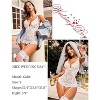Avidlove Lingerie Sets for Women Mesh Chemise Lace Babydoll with Garter Mini Teddy Bodysuit (No Stocking) White XL - 2 of 4