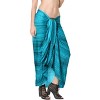 LA LEELA Women's Summer Beach Wrap Bikini Wraps Sarong Swimwear Cover up Skirt Bathing suit Swimsuit Pareo for Women One Size Blue, Tie Dye Design - 2 of 4