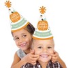 Big Dot of Happiness Little Pumpkin - Cone Happy Birthday Party Hats for Kids and Adults - Set of 8 (Standard Size) - 2 of 4