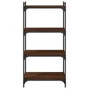 vidaXL Bookcase Storage Bookshelf Display Book Cabinet Engineered Wood - Brown Oak 23.6" 47.2" - 4 of 4