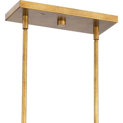 Progress Lighting, Laurel Collection, 7-Light Chandelier, Gold Ombre, Handcrafted Leaves, Steel