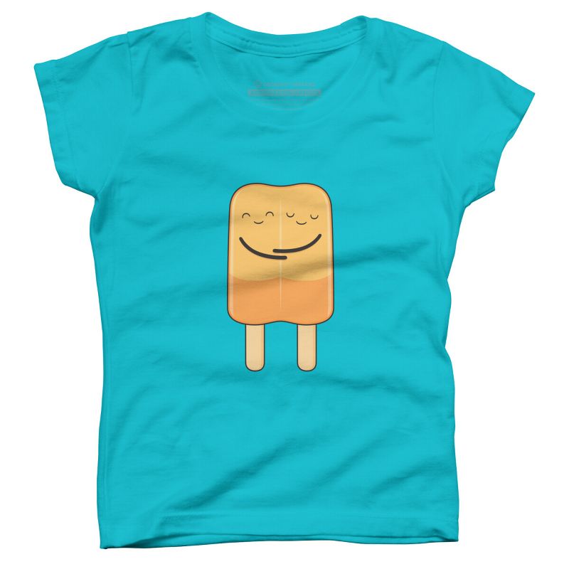 Girl's Design By Humans Popsicle hug By kimvervuurt T-Shirt, 1 of 4