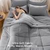 5-7 Pcs Comforter Set - Solid Bed in a Bag with Comforter, Sheets, Pillowcases & Shams - 2 of 4