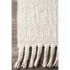 Nuloom Casual Keren 8x10 Wool Indoor Area Rug for Living Room Bedroom Dining Room Kitchen, Off White/Ivory - 3 of 4
