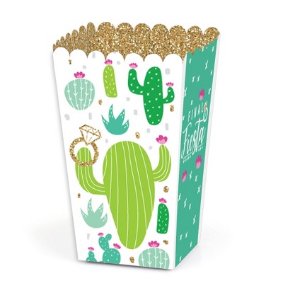 Big Dot of Happiness Final Fiesta - Last Fiesta Bachelorette Party Favor Popcorn Treat Boxes - Set of 12