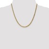 Black Bow Jewelry 3.2mm 10k Yellow Gold Flat Beveled Curb Chain Necklace - 2 of 4