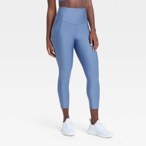 Women s Effortless Support High rise Pocketed Capri Leggings All In Motion Blue Xxl Target