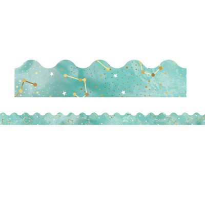 Carson Dellosa Education Galaxy Constellations Scalloped Border, 39 Feet (Pack of 6)