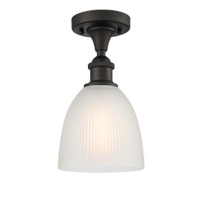 Castile - 1 Light Semi-Flush Mount In Industrial Style-11 Inches Tall and 6 Inches Wide - 1 of 1