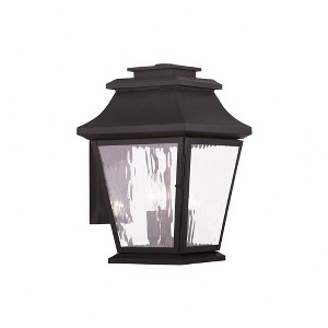 Livex Lighting Hathaway 3 - Light Wall Light in  Black - 1 of 3