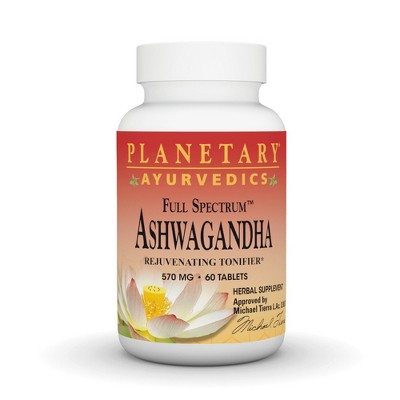 Ashwagandha Full Spectrum Ayurvedic by Planetary Herbals  -  60 Tablet