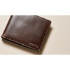 Generic Men's Derrick Leather RFID-Blocking Bifold with Flip ID Wallet, Dark Brown - 4 of 4