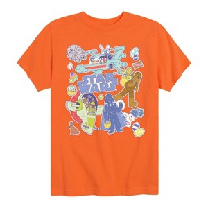 Boys' - Star Wars - Easter Sticker Short Sleeve Graphic T-Shirt - 1 of 4