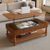 GDFStudio Harlo Mid-Century Modern Rectangular Wooden Lift-Top Coffee Table with Storage - 2 of 4