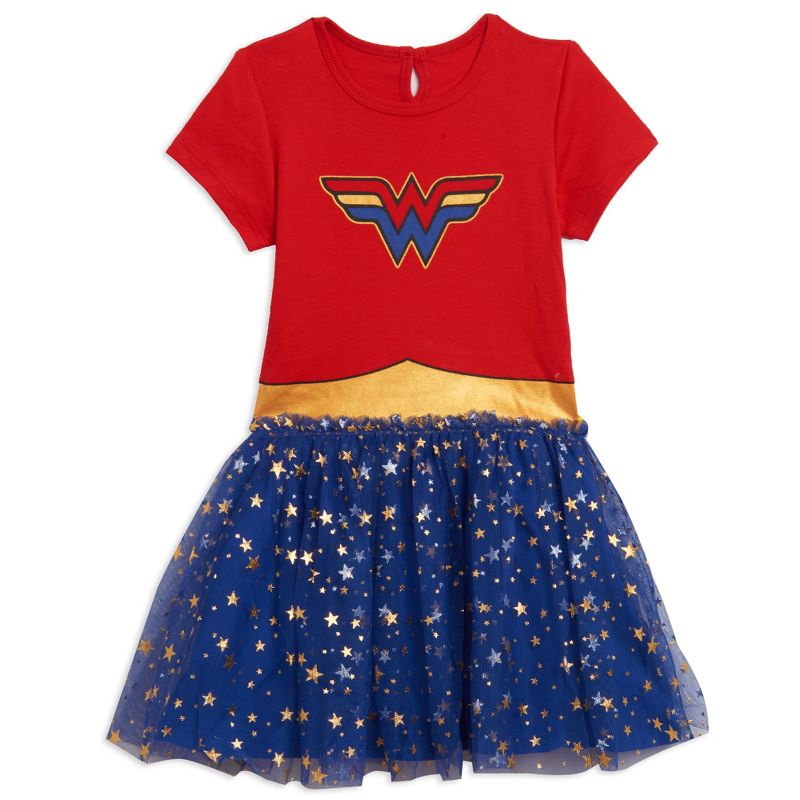 DC Comics Justice League Wonder Woman Little Girls Dress & Headband Set , 3 of 5