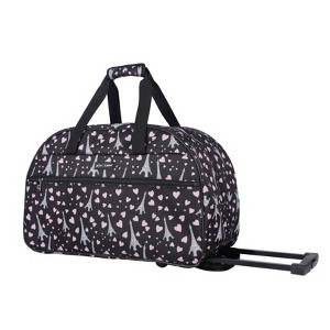 Betsey Johnson Wheeled Weekender Bag - 1 of 3