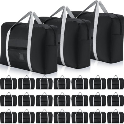 Generic 24 Pcs Travel Duffel Bags Bulk Foldable Luggage Bag Women Men Waterproof Carry Tote with Trolley Sleeve