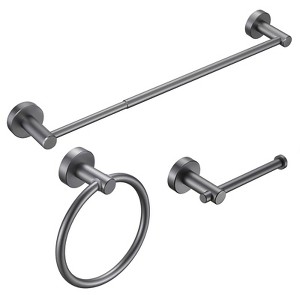 SEVOBAL Bathroom Towel Holders Flexible Durable Corrosion-Proof Stylish Hardware Kit for Bathroom and Home, Gray, 18.9"*8.3"*2.6" - 1 of 4