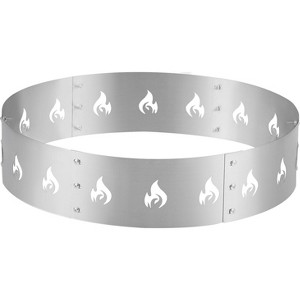 TROPOW 27" Fire Pit Stand, 304 Stainless Steel Heavy Duty Fire Pit Accessory, Outdoor Fireplace Tools, Fireplace Stand for Camping Fire Pits - 1 of 4