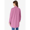 Roaman's Women's Plus Size Half Zip Collared Sweatshirt - 3 of 4