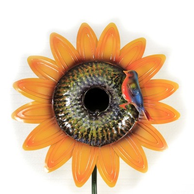 Home & Garden 63.0" Sunflower Bird House Yard Decor Flower Nest Home Direct Designs International  -  Bird And Insect Houses