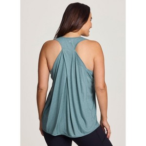 RBX Active Women's Super Soft Relaxed Fit Twist Racerback Tunic Tank Top - 1 of 4