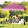 Tangkula 10 X 10 FT Pop up Canopy Tent Portable Foldable Patio Shelter w/ Wheeled Bag - 2 of 4