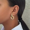 Adornia 14k Gold Plated Door Knocker Earrings - 2 of 4