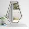 Howard Elliott 40"x30" Deacon Wood Framed Elongated Hexagonal Wall Mirror Gray - 2 of 4