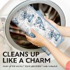 LunaLulinlk Dish Drying Mats, Stitch Print Light Blue Mesh Back, Ultra Absorbent 16” x 18” Counter Drying Mat, 2 Count - 4 of 4