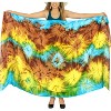 LA LEELA Women's Sarong Bikini Skirt Swimwear Cover up Bathing suit Swimsuit Summer Wraps Beach Wrap for Women One Size Multicolored, Tie Dye Design - 4 of 4
