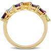 EVERLY JEWELRY | Yellow Silver 1 4/5ct TGW Multi-Gemstone Marquise Ring - 4 of 4