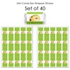 Big Dot of Happiness Taco 'Bout Fun - Mini Candy Bar Wrapper Stickers - Fiesta Small Favors - 40 Count - 3 of 4