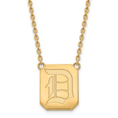 Black Bow Jewelry 10k Yellow Gold Duquesne Dukes NCAA Necklace 18 Inch