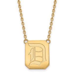 Black Bow Jewelry 10k Yellow Gold Duquesne Dukes NCAA Necklace 18 Inch - 1 of 4