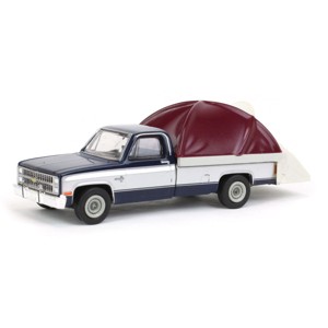 Greenlight Collectibles 1/64 1982 Chevrolet C-10 Silverado Pickup with Truck Bed Tent Great Outdoors Series 2 38030-D - 1 of 4