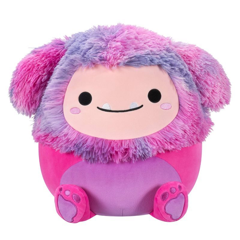 Squishmallows 14&#34; Woxie Magenta Bigfoot with Hair, 1 of 12