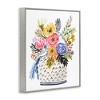 Stupell Industries Birds Perched Fun Floral Blossoms Framed Giclee Art, Gray, 24" x 30" - 2 of 4