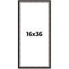 PosterPalooza | Panoramic Simple Silver Picture Frame - UV Acrylic, Foam Board Backing, Hanging Hardware - 2 of 4