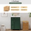 Dexmalle Modern Forest Green Bathroom Vanity Cabinet with Ceramic Sink - 4 of 4