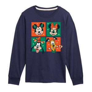 Boys' - Disney - Mickey And Friends Christmas Long Sleeve Graphic T-Shirt - 1 of 4