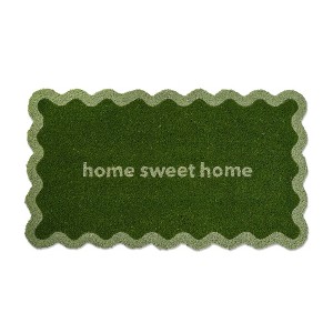 tag Home Sweet Home Shaped Pvc Coir Mat - 1 of 1