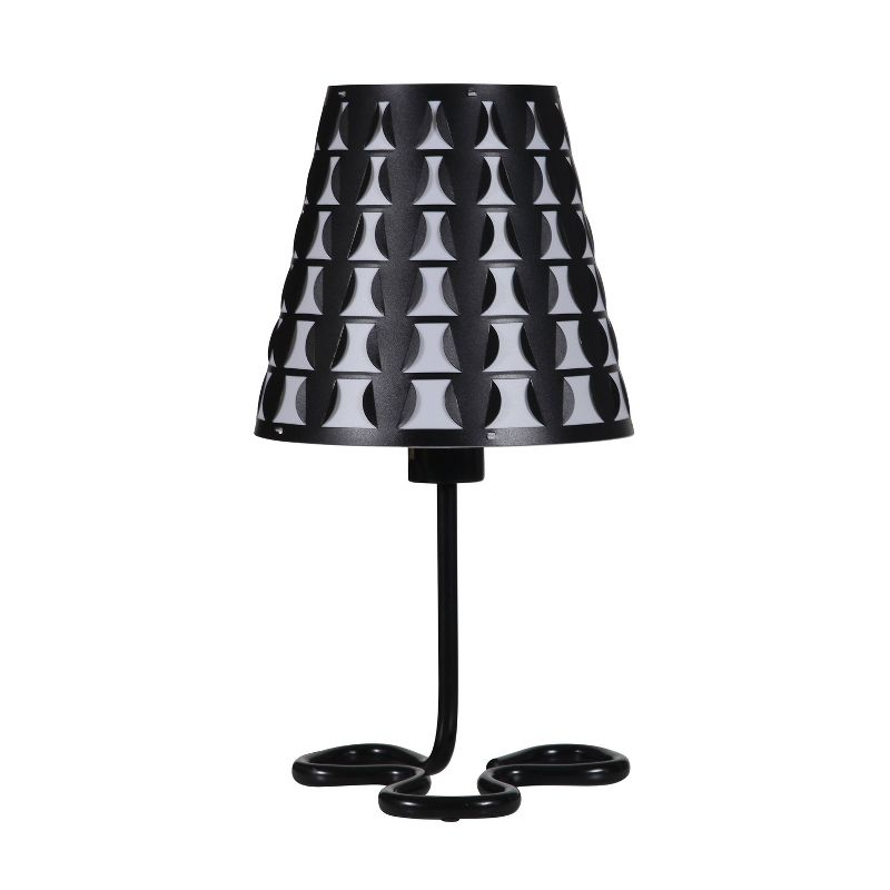 16&#34; Modern Metal Table Lamp with Clover Base Black - Ore International, 3 of 6