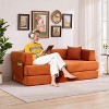 78.8" Convertible Sofa Bed w/ Arms & Back | Corduroy Upholstered Folding Sleeper | Modular Floor Couch for Living Room, Bedroom, Apartment - 3 of 4