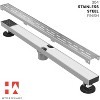 Hydroware Linear Shower Drain - C06 Brushed - 36 Inches - 4 of 4