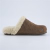 CUSHIONAIRE Cliché Genuine Suede Woven Mule Slippers for Women Indoor and Outdoor - Slip On Faux Fur Lining Women Footwear for Comfort - 4 of 4