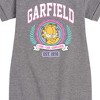 Girls' - Garfield - Collegiate Graphic Short Sleeve Fleece Dress - 2 of 4